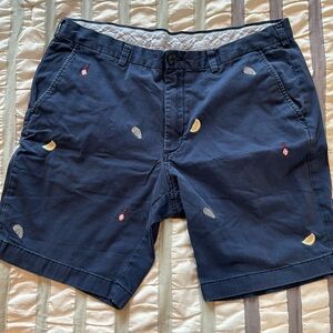 Vintage Brooks Brothers Oyster Shuck Colorful Preppy Vacation Shorts Size 38